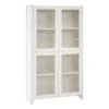 Lundia Classic Vitrine, Reeded Glass, 84 X 149 Cm, White Lacquered -Fatboy Sales Store 01 Lundia Classic vitriini aaltolasiovilla