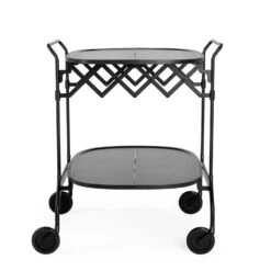 Kartell Gastone Folding Serving Trolley/side Table, Black -Fatboy Sales Store 10001 bl role
