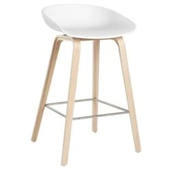 HAY About A Stool AAS32, Soaped Oak - White