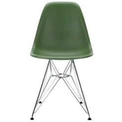 Vitra Eames DSR Chair, Forest - Chrome