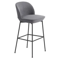Muuto Oslo Counter Stool, 75 Cm, Still 161 - Anthracite Black