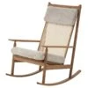 Warm Nordic Swing Rocking Chair, Teak - Moonlight Sheepskin -Fatboy Sales Store 1024WarmNordic AK