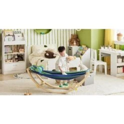 SoBuy Children Kids Rocking Hammock Bench Rocking Chair KMB16-J -Fatboy Sales Store 10410429 5