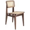 GUBI C-Chair, Cane - Oiled Walnut