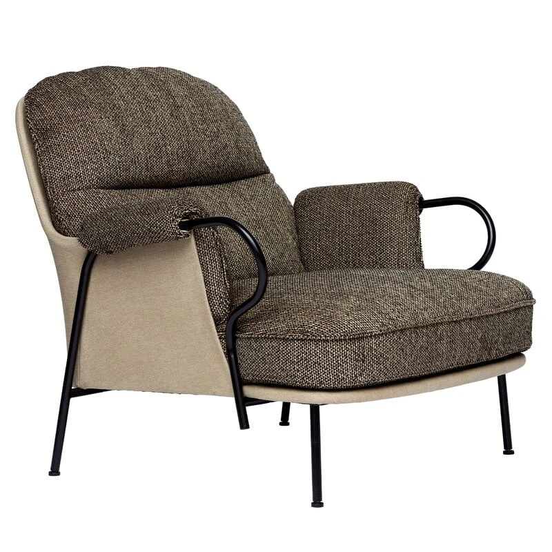 Fogia Lyra Armchair, Black Steel - Brown Kvadrat Safire 0001 3 Fogia Lyra Armchair, Black Steel - Brown Kvadrat Safire 0001