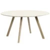 HAY CPH25 Round Table, 140 Cm, Soaped Oak - Offwhite Lino -Fatboy Sales Store 1120Hay AK