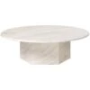 GUBI Epic Coffee Table, Round, 110 Cm, White Travertine -Fatboy Sales Store 1139Gubi 20 TH