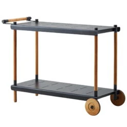 Cane-line Frame Trolley, Teak - Lava Grey