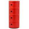 Kartell Componibili Storage Unit, 4 Modules, Red -Fatboy Sales Store 11KArtellAW2017 HV