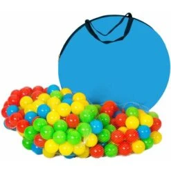 Large Play Tent With Tunnel + 200 Balls For Kids - Kids Pop Up Tent, Kids Tent, Pop Up Play Tent - Blue -Fatboy Sales Store 12200801 5