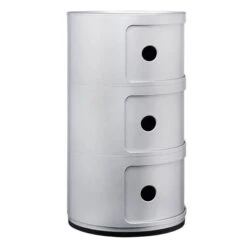 Kartell Componibili Storage Unit, 3 Modules, Silver -Fatboy Sales Store 145Kartell iso