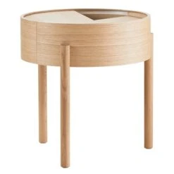 Woud Arc Side Table, Oiled Oak