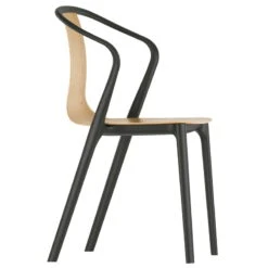 Vitra Belleville Armchair, Oak - Black