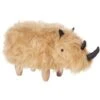 Furry Animal Stool Faux Fur Kids Playroom Nursery Sand Beige Rhino -Fatboy Sales Store 15793286 1