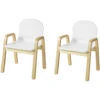 SoBuy Set Of 2 Children Chairs, Wooden Kids Children Chair Stool, Height Adjustable,KMB24-WX2 -Fatboy Sales Store 15935792 1