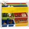 Relaxdays Kid’s Toy Storage Shelf With Boxes And Hanging Compartments, Colourful Toy Rack, HWD 78.5 X 86 X 26.5 Cm -Fatboy Sales Store 16118950 1