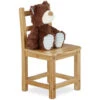 Relaxdays RUSTICO Bamboo Kids Chair, For Boy And Girls, Children's Seat, HxWxD: Ca 50 X 28.5 X 28 Cm, Brown -Fatboy Sales Store 16121989 1