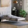 Dorset 3ft Single Metal Bed Frame, Silver, 190 X 90 Cm -Fatboy Sales Store 17767016 1