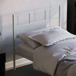 Dorset 3ft Single Metal Bed Frame, Silver, 190 X 90 Cm -Fatboy Sales Store 17767016 3