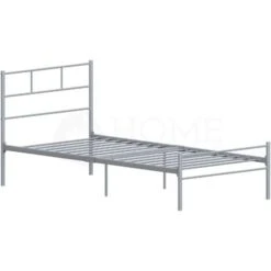 Dorset 3ft Single Metal Bed Frame, Silver, 190 X 90 Cm -Fatboy Sales Store 17767016 5