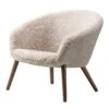 Fredericia Ditzel Lounge Chair, Moonlight Sheepskin - Walnut 2 Fredericia Ditzel Lounge Chair, Moonlight Sheepskin - Walnut -Fatboy Sales Store 17Fredericia AK