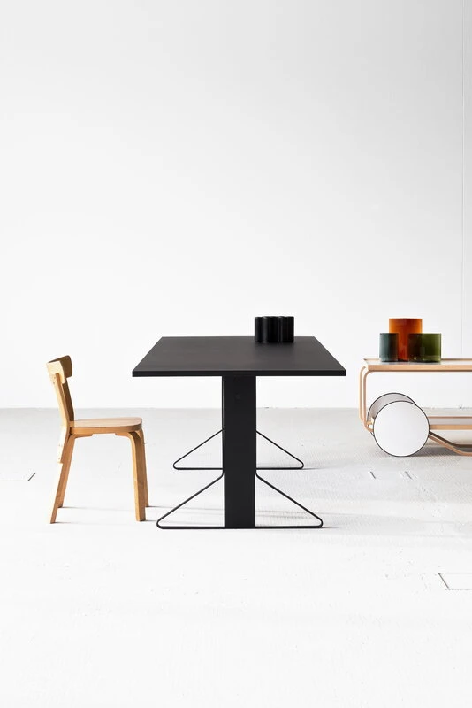 Artek Kaari Table REB 001, Black Lino - Black Oak 4 Artek Kaari Table REB 001, Black Lino - Black Oak - Image 2