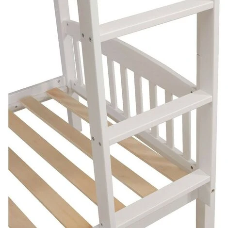 KOSY KOALA HEAVY DUTY WHITE WOOD BUNK BED WITH 2 MATTRESSES 3FT SINGLE BUNKBED SPLIT INTO 2 SINGLE FOR KIDS CHILDREN ADULTS 6 KOSY KOALA HEAVY DUTY WHITE WOOD BUNK BED WITH 2 MATTRESSES 3FT SINGLE BUNKBED SPLIT INTO 2 SINGLE FOR KIDS CHILDREN ADULTS - Image 4