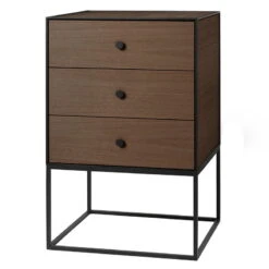 By Lassen Frame 49 Sideboard With 3 Drawers, Smoked Oak