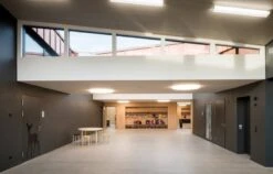 Artek Aalto Stool E60, Red - Birch -Fatboy Sales Store 1907370 Port school Biel CH interior1 master 1