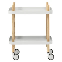 Normann Copenhagen Block Table Trolley, Light Grey