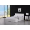 KOSY KOALA Ottoman Storage Bed Side Lift Opening White Colour (White, 4FT SMALL DOUBLE BED FRAME) -Fatboy Sales Store 19698552 1