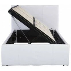 KOSY KOALA Ottoman Storage Bed Side Lift Opening White Colour (White, 4ft6 DOUBLE) -Fatboy Sales Store 19698553 5