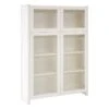 Lundia Classic Vitrine, Reeded Glass, 104 X 149 Cm, White Lacquered -Fatboy Sales Store 19 Lundia Classic vitriini aaltolasiovilla