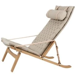 Carl Hansen & Søn FK10 Plico Chair, Oiled Oak - Natural Linen