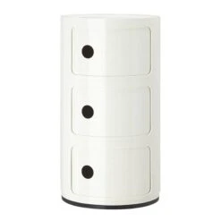 Kartell Componibili Storage Unit, 3 Modules, White