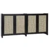 Lundia Classic Sideboard W/ Rattan Doors, Black Lacquered -Fatboy Sales Store 1 Lundia 21 th