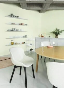 Normann Copenhagen Hyg Chair, Black Oak - Black Leather Ultra -Fatboy Sales Store 2022 Hyg Chair Black Oak Jet Shelf White Block Table White White 02 1