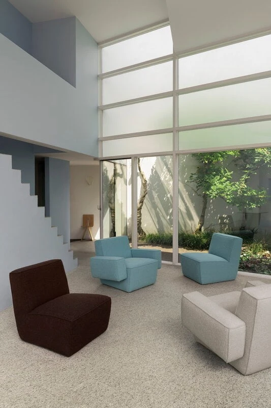 Hem Hunk Lounge Chair With Armrests, Tiree Swan 8 Hem Hunk Lounge Chair With Armrests, Tiree Swan - Image 6