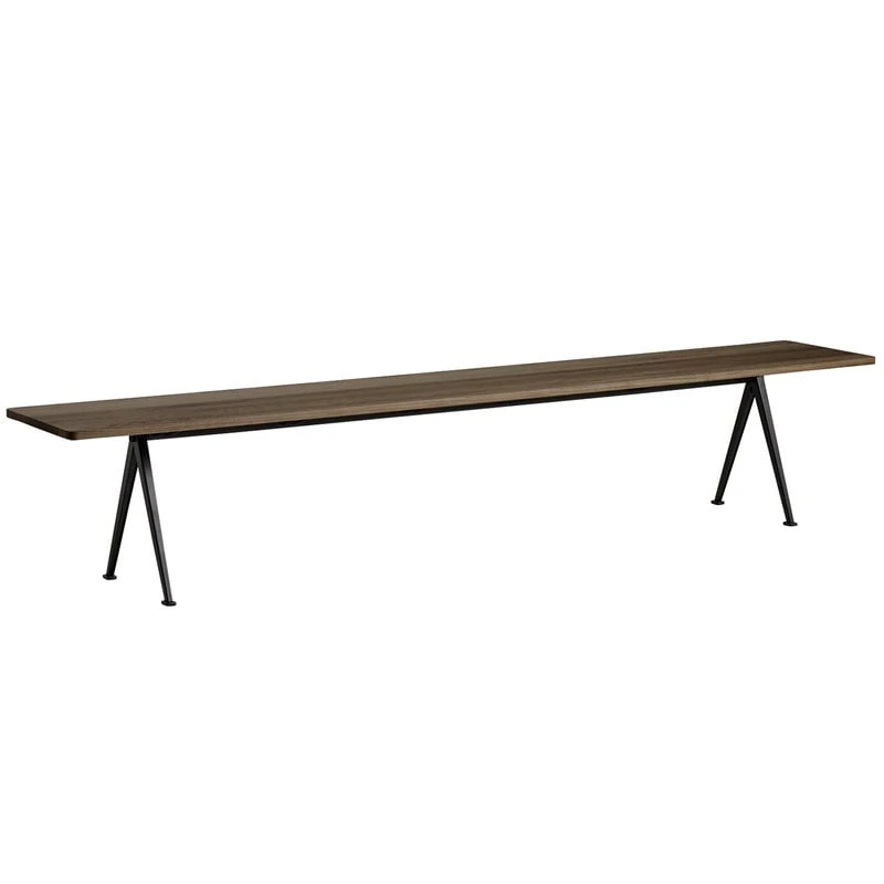 HAY Pyramid Bench 12, Black - Smoked Oak 3 HAY Pyramid Bench 12, Black - Smoked Oak