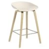 HAY About A Stool AAS32, 65 Cm, Soaped Oak - Cream White -Fatboy Sales Store 2185Hay2018 TH
