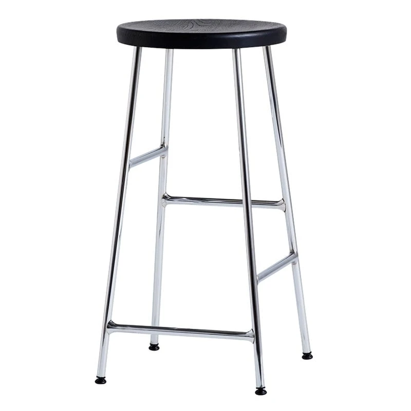 HAY Cornet Bar Stool, Low, Chrome - Black 3 HAY Cornet Bar Stool, Low, Chrome - Black