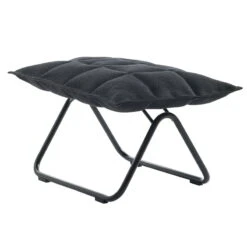 Woodnotes K Ottoman, Narrow, Matt Black Tubular Base, Black