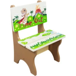 Fantasy Fields Childrens Dinosaur Kingdom Kids Wooden Time Out Chair TD-0078A