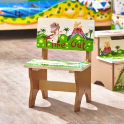 Fantasy Fields Childrens Dinosaur Kingdom Kids Wooden Time Out Chair TD-0078A -Fatboy Sales Store 23543803 3