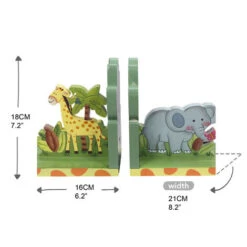Kids Sunny Safari Bookends By Fantasy Fields Wooden Animal Nursery Decor W-9837A -Fatboy Sales Store 23543938 4