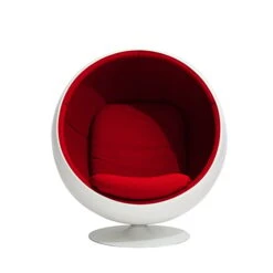 Eero Aarnio Originals Ball Chair, White - Red -Fatboy Sales Store 23Aarnio iso HV