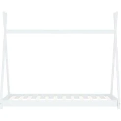 Hommoo Kids Bed Frame White Solid Pine Wood 70x140 Cm VD24212 -Fatboy Sales Store 24962017 3