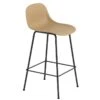 Muuto Fiber Counter Stool With Backrest, 65 Cm, Tube Base, Ochre - Bla -Fatboy Sales Store 24MuutoAW2017 HV
