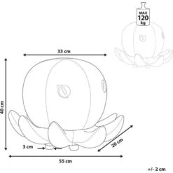 Kids Sea Animal Stool Velvet Children's Pouffe Playroom Blue Octopus 9 Kids Sea Animal Stool Velvet Children's Pouffe Playroom Blue Octopus -Fatboy Sales Store 25262357 3