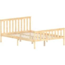 Milan 4ft6 Double Solid Pine Wood Bed Frame, High Foot End, Pine, 190 X 135 Cm 11 Milan 4ft6 Double Solid Pine Wood Bed Frame, High Foot End, Pine, 190 X 135 Cm -Fatboy Sales Store 25535216 5